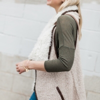 Faux-Shearling Vest and Lucchesse Boots